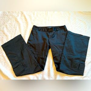 Vintage Y2K Banana Republic Low Rise Flare Cargo Pants Black Size 8